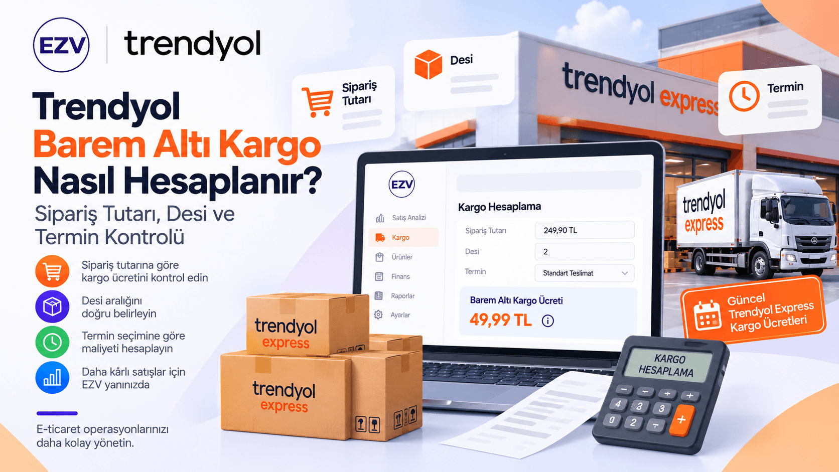 Trendyol Barem Altı Kargo Nasıl Hesaplanır? Sipariş Tutarı, Desi ve Termin Kontrolü